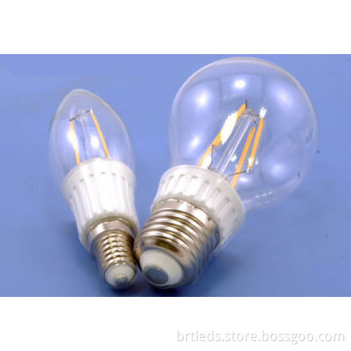 2W LED Filament Bulbs with E14 Base